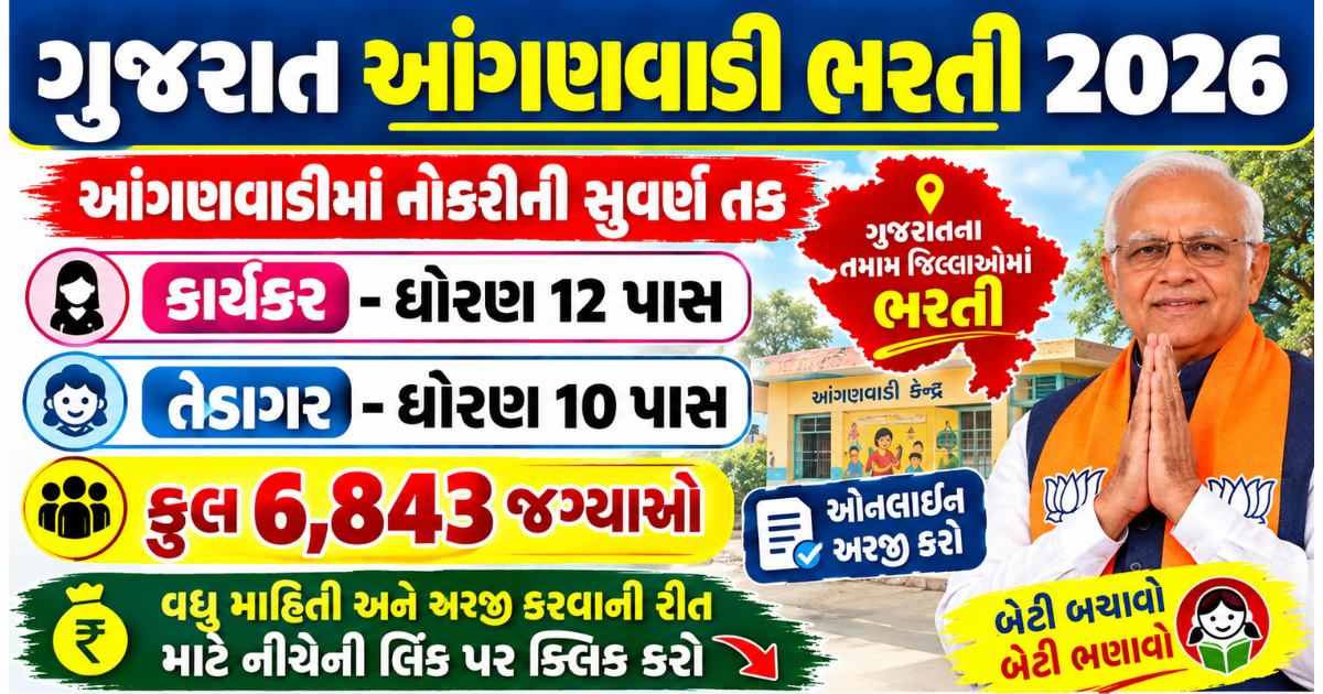 Gujarat Anganwadi Recruitment 2026